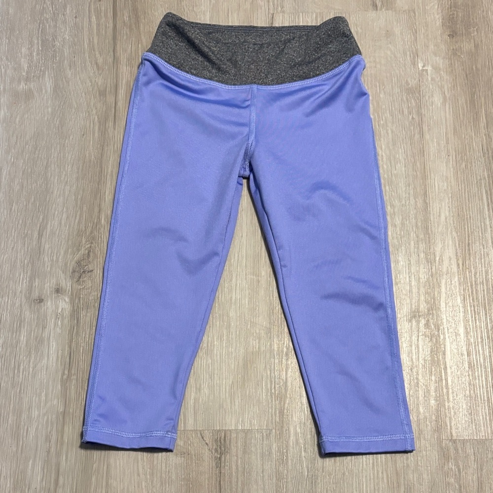 Vibrant Kids Leggings Capris with Contrasting Waistband